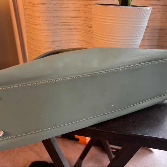 Blue Leather Shoulder Bag - Picture 7 of 7